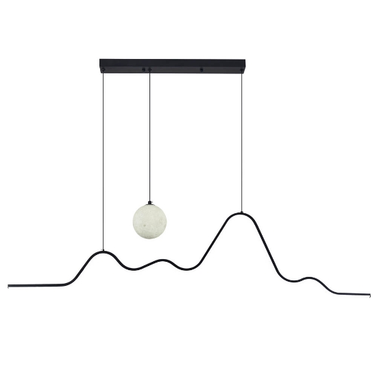 Imagine Pendul Hades LED 26W IP20, negru, Erste
