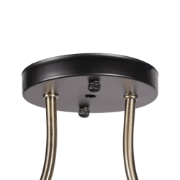 Imagine Lustra Smoky 2XE27 IP20, negru+auriu, Erste