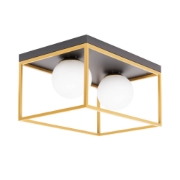 Imagine Lustra Luma 2XE27 IP20, negru+auriu, Erste