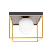 Imagine Lustra Luma 2XE27 IP20, negru+auriu, Erste
