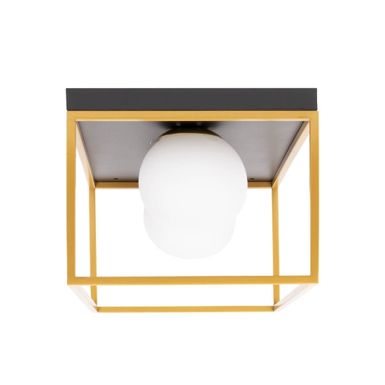 Imagine Lustra Luma 2XE27 IP20, negru+auriu, Erste
