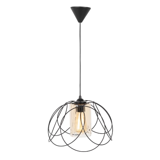Imagine Pendul Leylak Negru 1xE27 60W