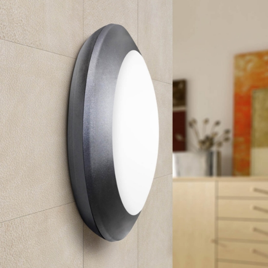 Imagine Plafoniera Berta 1XE27 IP66, negru, Fumagalli