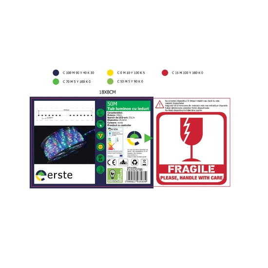 Imagine Tub Flexibil LED Verde O=12mm 50m/Rola