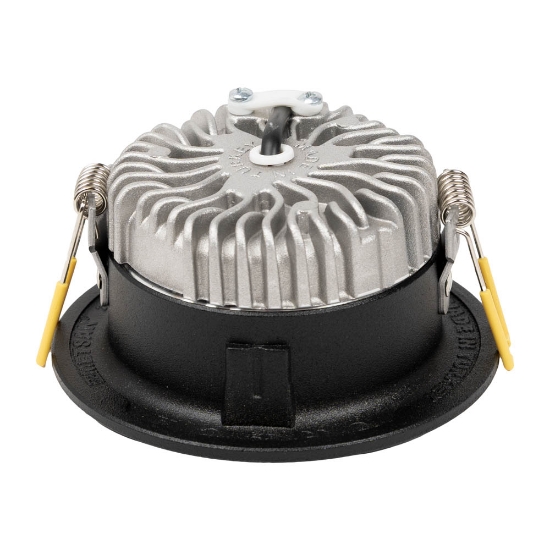 Imagine Downlight LED rotund Aprila 6W 4000K IP44, negru, Metsan