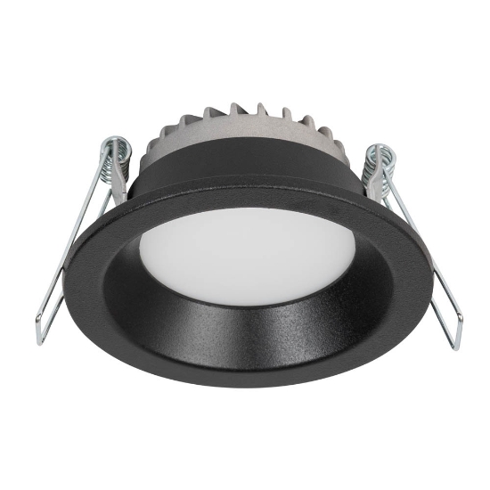 Imagine Downlight LED rotund compact 6W 4000K, negru, Metsan
