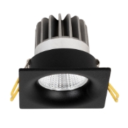 Imagine Spot LED patrat Sumota mini 8W 4000K IP44, negru, Metsan