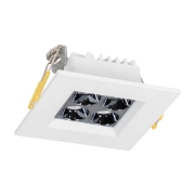 Imagine Spot LED patrat Roma SQ4 6W 4000K IP20, alb argintiu, Metsan