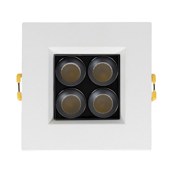 Imagine Spot LED patrat Roma SQ4 6W 4000K IP20, alb argintiu, Metsan