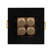 Imagine Spot LED patrat Roma SQ4 6W 4000K IP20, negru, Metsan