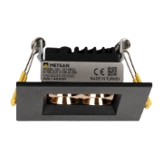 Imagine Spot LED patrat Roma SQ4 6W 4000K IP20, negru, Metsan
