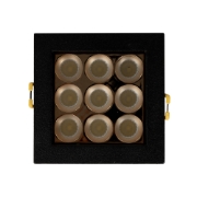 Imagine Spot LED patrat Roma SQ9 12W 4000K IP20, negru, Metsan