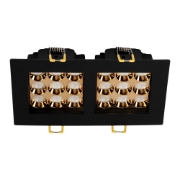 Imagine Spot LED patrat Roma SQ DB 9 24W 4000K, negru, Metsan