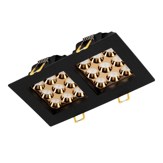 Imagine Spot LED patrat Roma SQ DB 9 24W 4000K, negru, Metsan