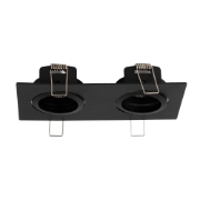 Imagine Rama spot dubla Azer GU10 70X2mm, negru, Metsan