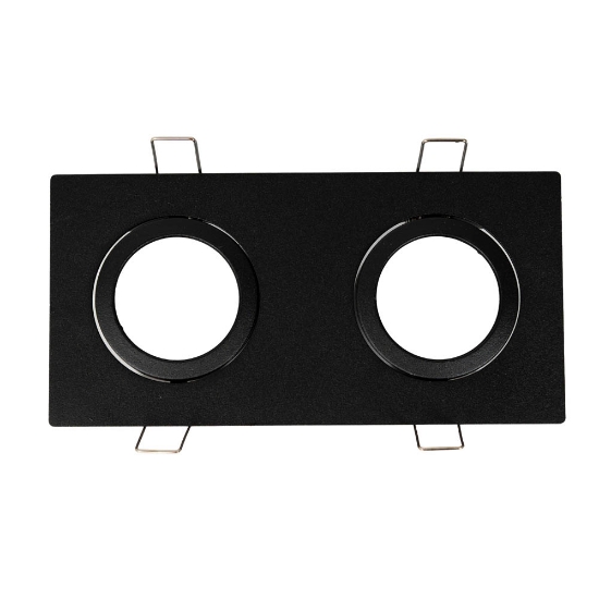 Imagine Rama spot dubla Azer GU10 70X2mm, negru, Metsan
