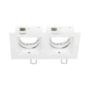 Imagine Rama spot dublu Zara 2XGU10 180X100mm, alb, Metsan