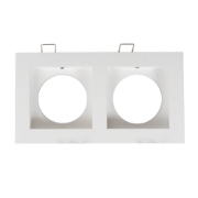Imagine Rama spot dublu Zara 2XGU10 180X100mm, alb, Metsan
