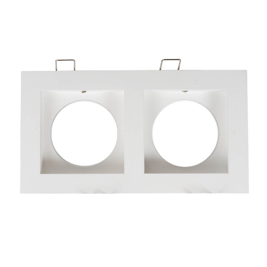 Imagine Rama spot dublu Zara 2XGU10 180X100mm, alb, Metsan