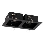 Imagine Rama spot dublu Zara 2XGU10 180X100mm, negru, Metsan