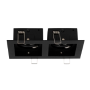 Imagine Rama spot dublu Zara 2XGU10 180X100mm, negru, Metsan