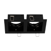 Imagine Rama spot dublu Zara 2XGU10 180X100mm, negru, Metsan