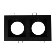 Imagine Rama spot dublu Zara 2XGU10 180X100mm, negru, Metsan