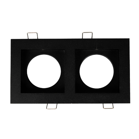 Imagine Rama spot dublu Zara 2XGU10 180X100mm, negru, Metsan