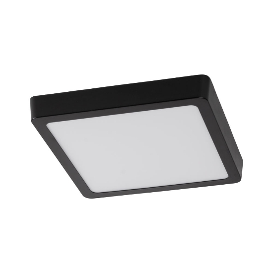 Imagine Mini Panou LED Patrat Negru PT 20W 6400K IP40 - NOVELITE