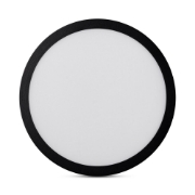 Imagine Mini Panou LED Rotund Negru PT 20W 6400K IP40 - NOVELITE