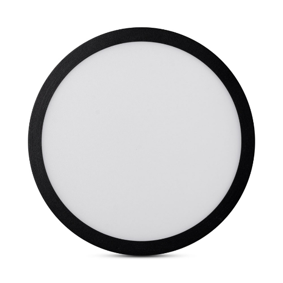 Imagine Mini Panou LED Rotund Negru PT 20W 6400K IP40 - NOVELITE