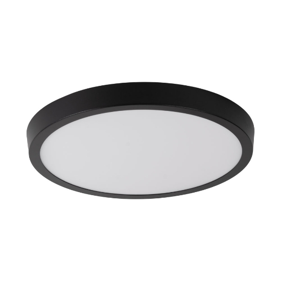 Imagine Mini Panou LED Rotund Negru PT 24W 6400K IP40 - NOVELITE