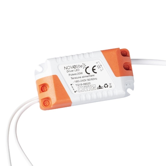 Imagine Mini Panou LED Rotund Alb ST 20W 4000K IP40 - NOVELITE