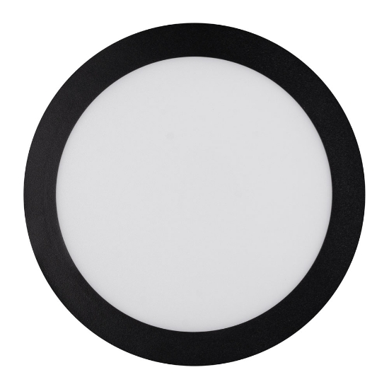 Imagine Mini Panou LED Rotund Negru ST 20W 6400K IP40 - NOVELITE