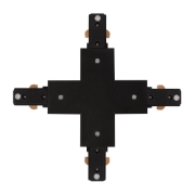 Imagine Conector Cruce Sina Clasica Negru IP20 - NOVELITE