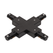 Imagine Conector Cruce Sina Clasica Negru IP20 - NOVELITE