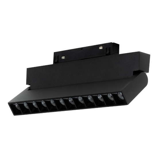 Imagine Spot Negru FAGURE Reglabil 12W 4000K IP20 pentru Sina Magnetica - NOVELITE