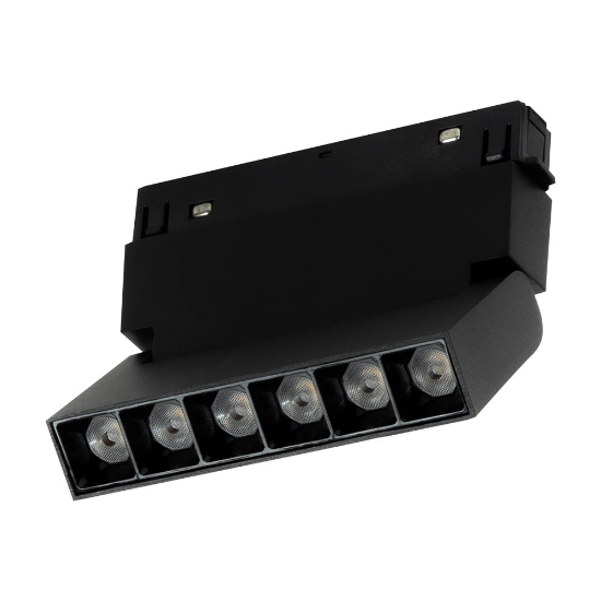 Imagine Spot Negru FAGURE Reglabil 6W 4000K IP20 pentru Sina Magnetica - NOVELITE