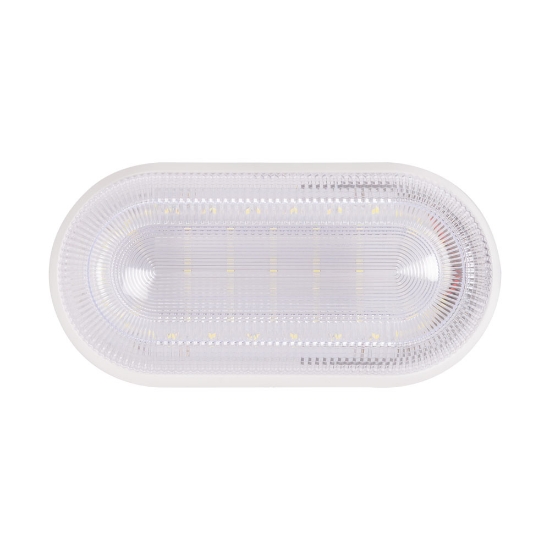Imagine Corp BAT LED Oval Alb IP54 16W 6500K Dispersor Prismatic - HOMELIGHT