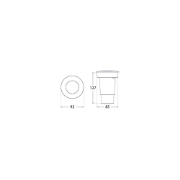 Imagine Spot Pietonal LED Negru CECI90 3.5W 2700K/4000K - FUMAGALLI