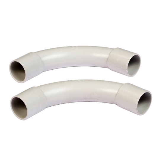 Imagine Cot îmbinare 90gr pentru tub rigid Ø25mm alb – COURBI | 39-21009-025