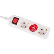 Imagine Prelungitor 3 prize cu întrerupător 3x1,5mm² 1,5m – HOMELIGHT