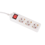 Imagine Prelungitor 3 prize cu întrerupător 3x1,5mm² 1,5m – HOMELIGHT