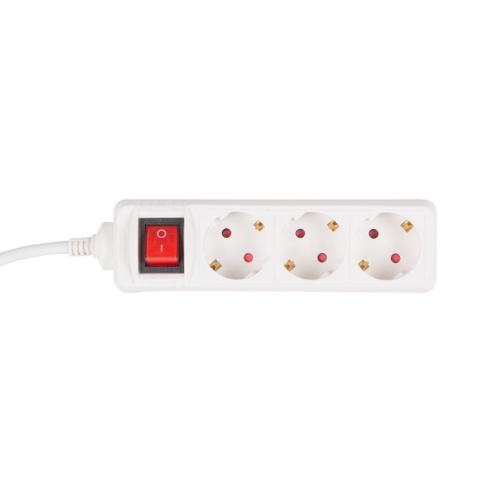 Imagine Prelungitor 3 prize cu întrerupător 3x1,5mm² 1,5m – HOMELIGHT