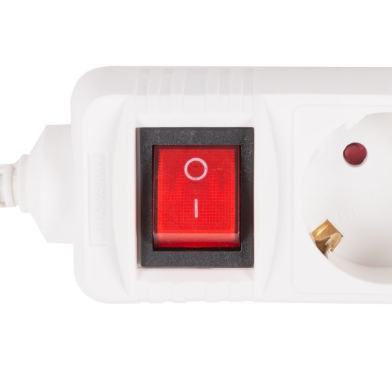 Imagine Prelungitor 3 prize cu întrerupător 3x1,5mm² 1,5m – HOMELIGHT