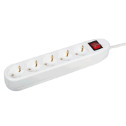Imagine Prelungitor 5 prize Schuko ceramic cu întrerupător 3x1mm² 2m – IPEE
