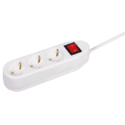Imagine Prelungitor 3 prize Schuko ceramic cu întrerupător 3x1mm² 5m – IPEE