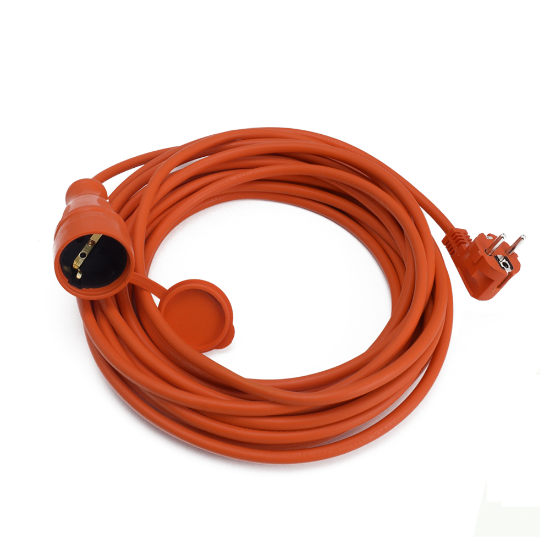 Imagine Cordon prelungitor cu fișă și cuplă 3x1,5mm² 3m portocaliu – BYLION