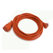 Imagine Cordon prelungitor cu fișă și cuplă 3x1,5mm² 15m portocaliu – BYLION