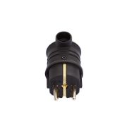 Imagine Ștecher tip L cauciuc IP44 negru – BYLION